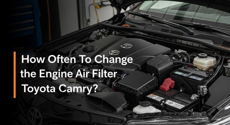 How Often To Change the Engine Air Filter Toyota Camry? Clean Camry engine bay showing air filter housing location.