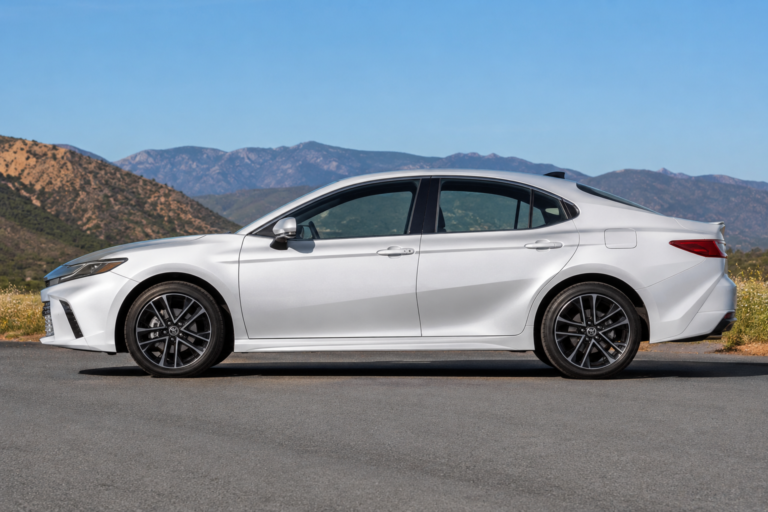2024 to 2026 Toyota Camry side profile showing full body size and proportions for buyers asking, Is a Toyota Camry a Full-Size Vehicle?